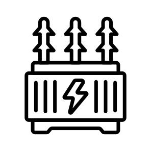 Transformer, Power Converter, Voltage Regulator, Electrical Adapter, Energy Transformer icon