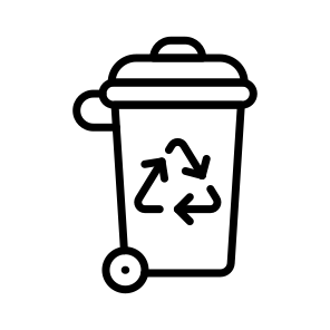 Waste Recycle, Recycling Container, Waste Bin, Disposal, Trash, icon