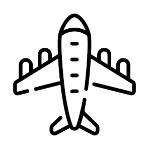 Airplane, Flight, Plane, Vehicle, Transport icon