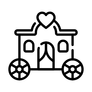 Carriage, Chariot, Buggy, Wagon, Wedding icon