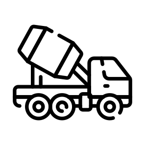 Concrete, Cement, Truck, Mixer, Vehicle icon