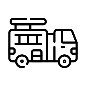 Firefighter, Truck, Rescue, Emergency, Vehicle icon