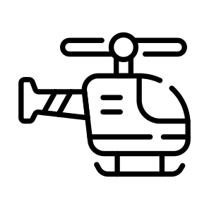 Helicopter, Chopper, Rotorcraft, Vehicle, Transport icon