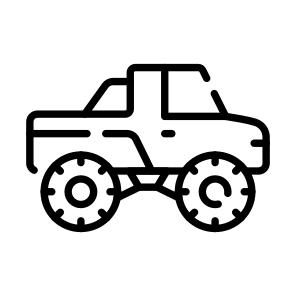 Pickup, Car, Jeep, Vehicle, Transport icon