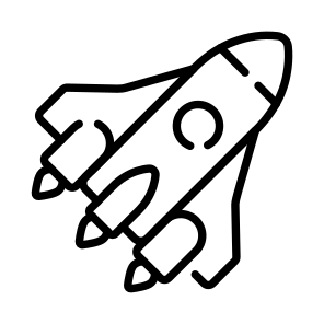 Spaceship, Spacecraft, Vehicle, Transport, Conveyance icon