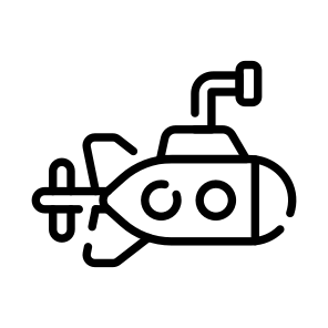 Submarine, Underwater, Vehicle, Transport, Conveyance icon