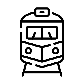 Train, Tram, Locomotive, Railway, Vehicle icon