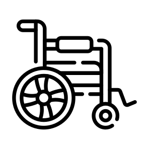 Wheelchair, Aid, Medical, Vehicle, Transport icon