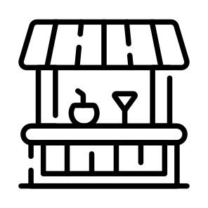 Bar, Counter, Kiosk, Stall, Beach icon