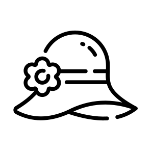 Beach, Hat, Cap, Headwear, Apparel icon