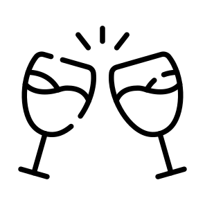 Cheers, Toast, Clinking, Drinks, Celebration icon