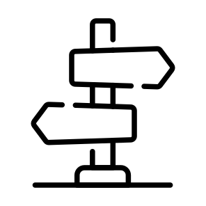 Directions, Signboard, Guidepost, Signpost, Signage icon