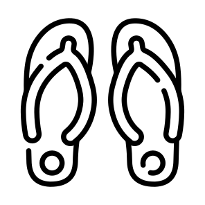 Flip, Flops, Slippers, Sandals, Footwear icon
