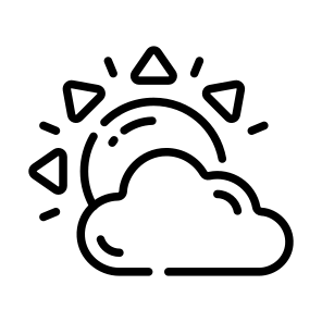 Morning, Sunshine, Sunrise, Cloud, Partly icon