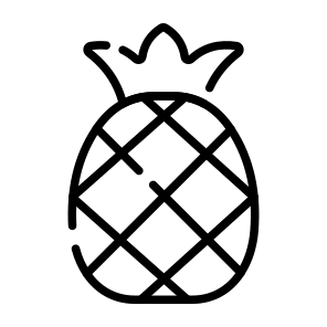 Pineapple, Ananas, Fruit, Food, Tropical icon