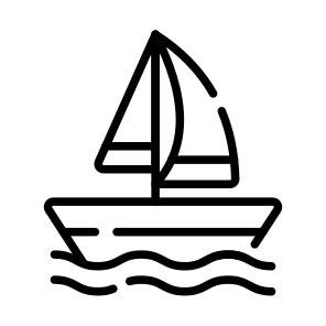 Sailboat, Yacht, Ship, Watercraft, Transport icon