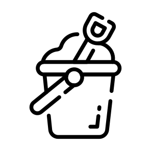 Sand, Bucket, Pail, Toys, Beach,,, icon