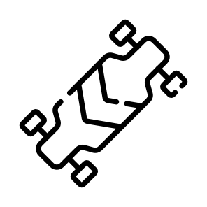 Skateboard, Skating, Ride, Vehicle, Sport icon