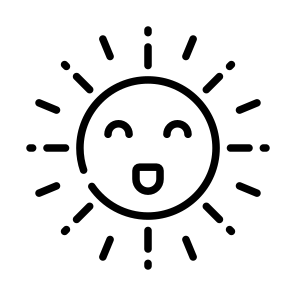 Sun, Sunshine, Sunlight, Solar, Nature icon
