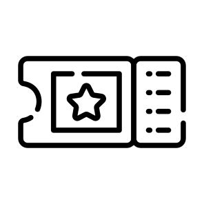 Ticket, Coupon, Pass, Stamp, Entry icon