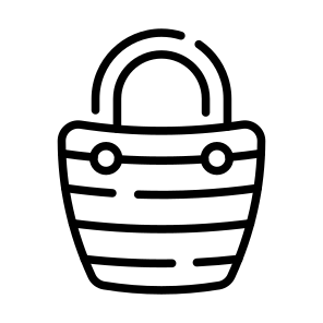 Tote, Bag, Handbag, Carryall, Holdall icon