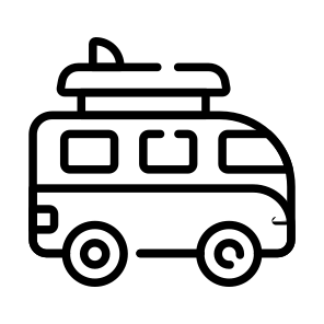 Van, Minivan, Minibus, Travel, Transport icon