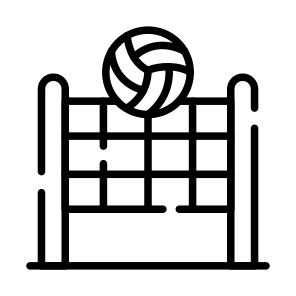 Volleyball, Net, Game, Sport, Recreation icon
