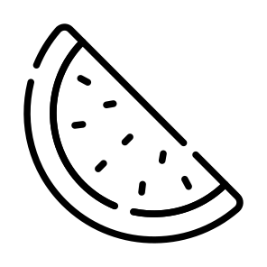 Watermelon, Melon, Fruit, Food, Tropical icon