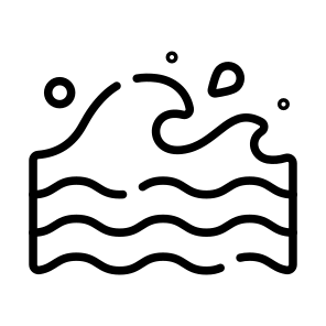 Wave, Ocean, Sea, Aqua, Water icon