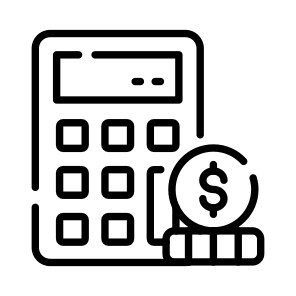 Calculation, Estimation, Budget, Totalizer, Money icon