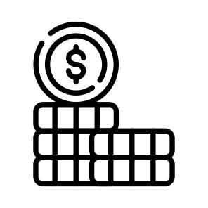 Coins, Money, Cash, Currency, Wealth icon