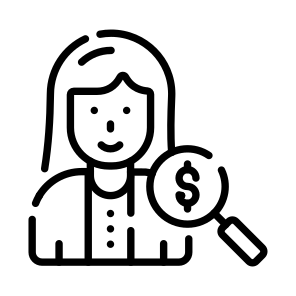 Find, Seeking, Search, Investor, Financier icon
