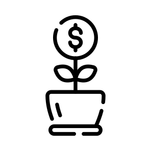 Investment, Profit, Revenue, Money, Growth icon