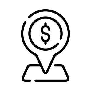 Location, Navigation, Gps, Tracking, Bank icon