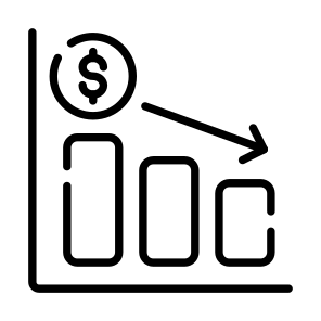 Loss, Recession, Decline, Investment, Monetary icon