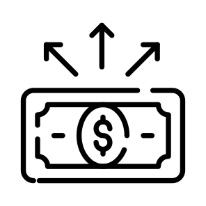 Money, Distribution, Wealth, Fund, Payment icon