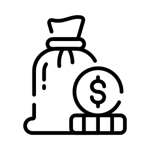 Money, Sack, Bag, Cash, Coin icon