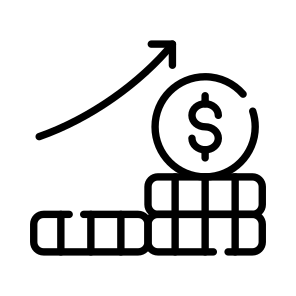 Profit, Earnings, Income, Revenue, Gain icon