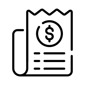 Receipt, Bill, Invoice, Sales, Slip icon