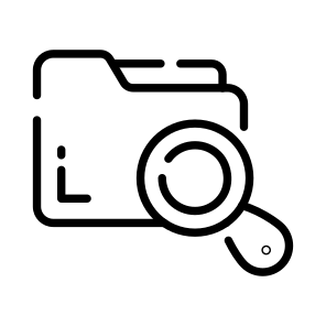 Search, Folder, Finding, Data, Archive icon