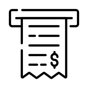 Slip, Atm, Banking, Invoice, Withdrawal icon
