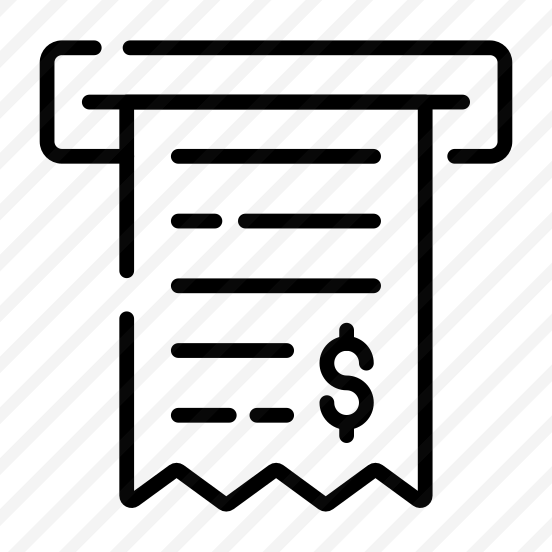 Slip, Atm, Banking, Invoice, Withdrawal preview