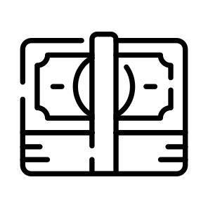Stack, Banknote, Currency, Wealth, Cash icon