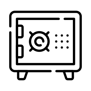 Vault, Safe, Locker, Strongbox, Banking icon