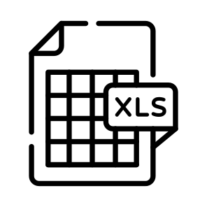 Xls, File, Type, Format, Sheet icon