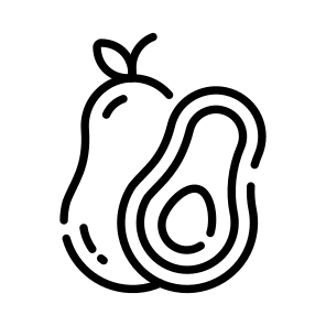 Avocado, Fruit, Guacamole, Food, Edible icon