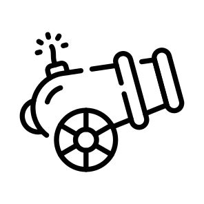 Cannon, Artillery, Blaster, Weapon, Firepower icon