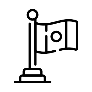 Flag, Ensign, Pennant, Emblem, Flagpole icon