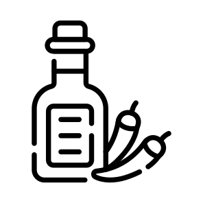 Sauce, Seasoning, Condiment, Bottle, Spice icon