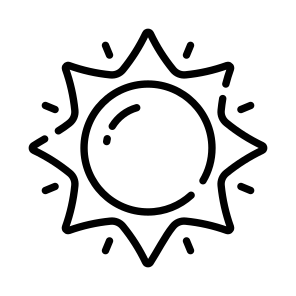 Sun, Solar, Sunshine, Sunlight, Nature icon